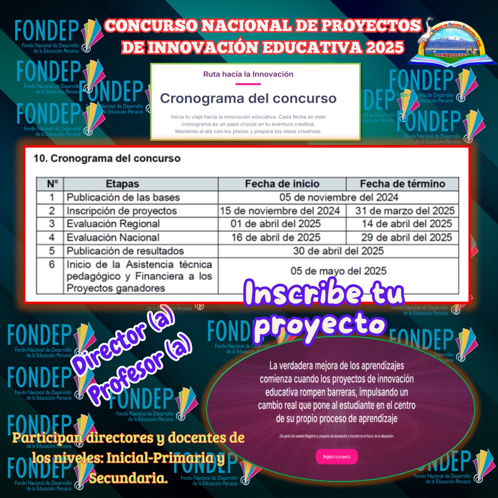 Concursos de Proyectos en Innovación Educativa-FONDEP-2025